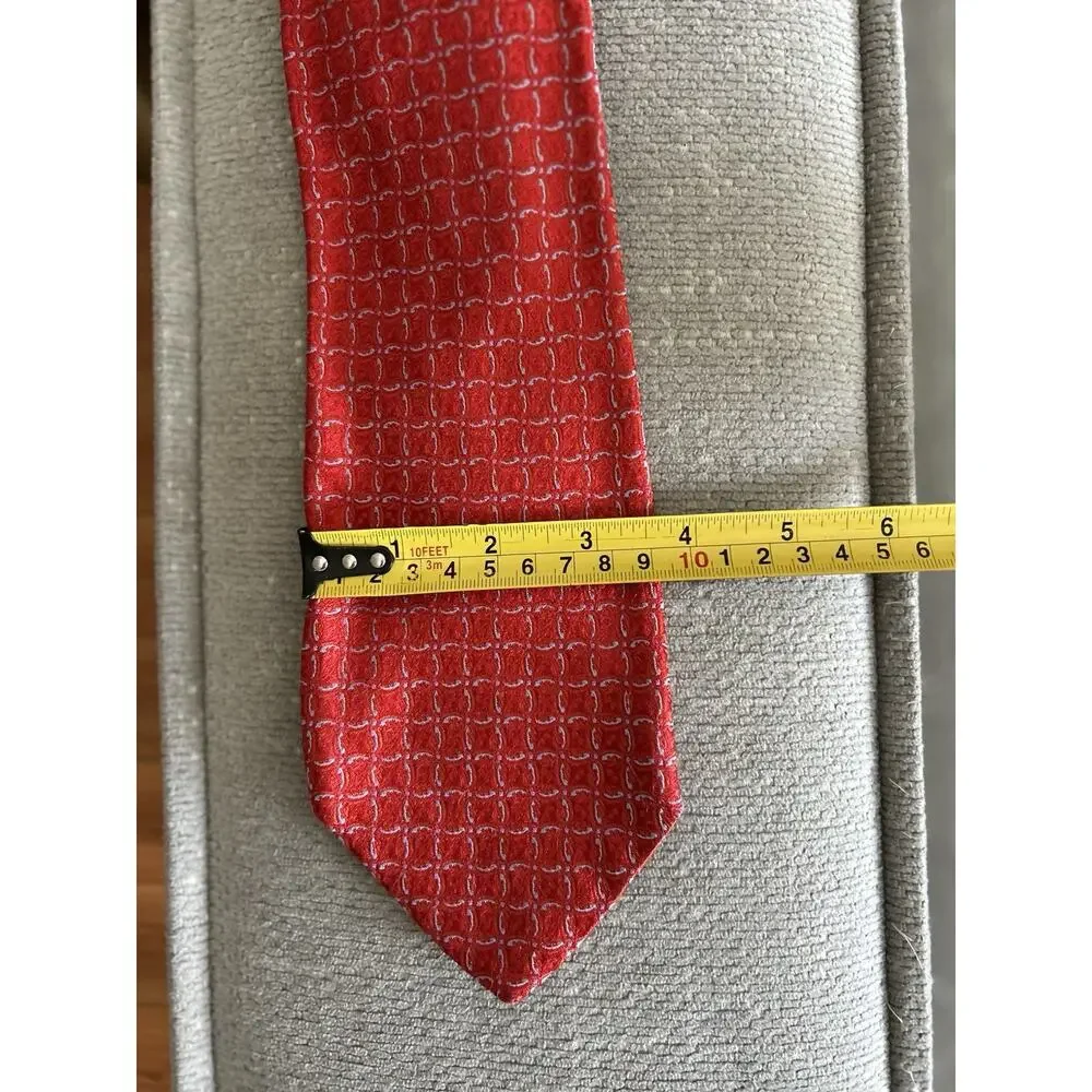 Innocenti by Tom James Silk Tie Red Blue Tall Men